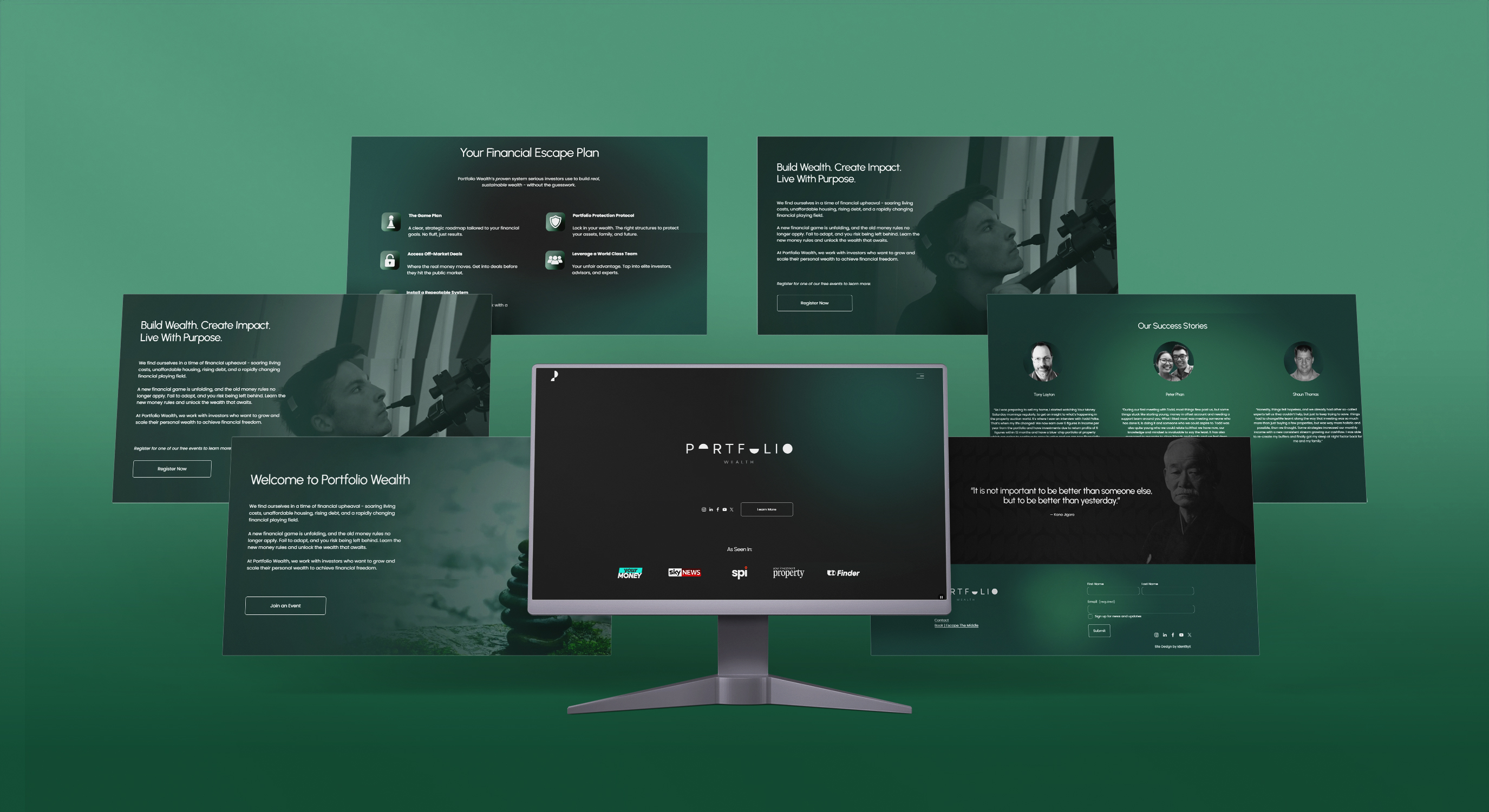 Portfolio Wealth — wealth management website by Safe Hands Digital